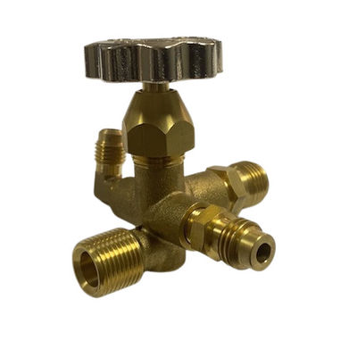 Componenti lavoranti di CNC della valvola d'ottone di modo dell'OEM 5 di 80MM per il connettore del tubo